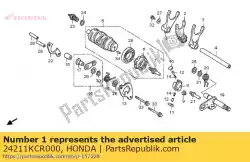 Ici, vous pouvez commander le aucune description disponible pour le moment auprès de Honda , avec le numéro de pièce 24211KCR000: