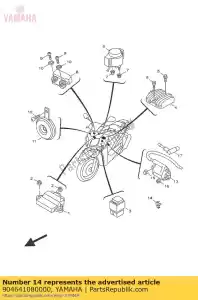 yamaha 904641080000 clamp - Bottom side