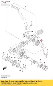 suzuki 2622149H00 guía, patada estrella - Lado inferior