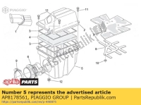 AP8178561, Aprilia, base caja filtro, Usado