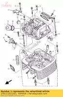 3TB111010200, Yamaha, conjunto de cabeça de cilindro yamaha tt xt yfm 600 1990 1991 1992 1993 1994 1995 1996 1997 1998 1999 2000 2001 2002 2004, Novo