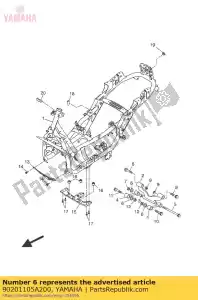 yamaha 90201105A200 rondella, piastra (4x7) - Il fondo