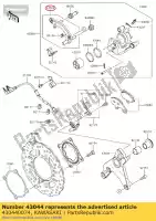 430440074, Kawasaki, supporto-comp-pinza, rr kawasaki z sugomi edition  zx10r ninja g anniversary k j f sx klz versys b winter test krt replica abs zx1000 s m r z1000 zr1000 1000 , Nuovo