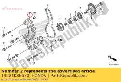 Aquí puede pedir cubierta, bomba de agua de Honda , con el número de pieza 19221KSE670: