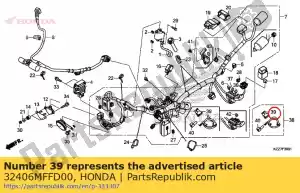 honda 32406MFFD00 tampa, terminal magnético de partida - Lado inferior