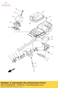 yamaha 4D3135960000 gewricht, carburateur 2 - Onderkant