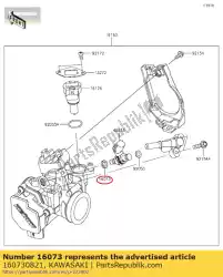 Here you can order the insulator from Kawasaki, with part number 160730821: