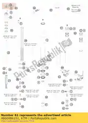 asklem r / s + buis cpl. 09 van KTM, met onderdeel nummer 48600861S1, bestel je hier online: