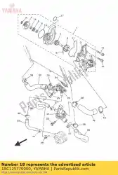 Aquí puede pedir manguera 2 de Yamaha , con el número de pieza 1RC125770000: