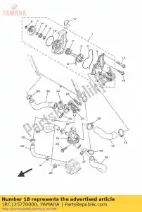 yamaha 1RC125770000 manguera 2 - Lado inferior