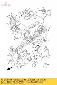 yamaha 4VR154230000 cover 2 - Bottom side