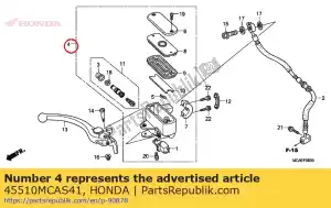 Honda 45510MCAS41 cylinder sub assy., fr. b - Bottom side