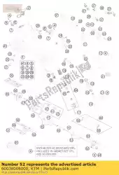 Ici, vous pouvez commander le boîtier de pompe d'aspiration 03 auprès de KTM , avec le numéro de pièce 60038008000: