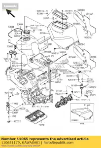 kawasaki 110651179 bouchon, reniflard zx1200-a1 - La partie au fond