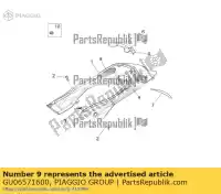 GU06571600, Piaggio Group, lh zijpaneel bescherming moto-guzzi griso griso s e griso v ie zgulsg01 zgulsu02 850 1100 1200 2005 2006 2007 2015 2016 2017, Nieuw
