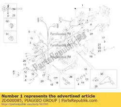 Aqui você pode pedir o fiação em Piaggio Group , com o número da peça 2D000085: