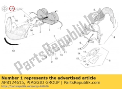 Aprilia AP8124615, Kop licht-uk, OEM: Aprilia AP8124615