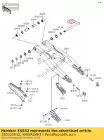 330320012, Kawasaki, shaft-swing arm kx250t6f kawasaki  klx kx 250 450 2006 2007 2008 2009 2010 2011 2012 2013 2014 2015 2016 2017 2018 2019 2020 2021, New