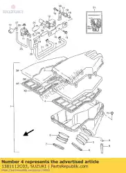 Tutaj możesz zamówić uchwyt, filtr od Suzuki , z numerem części 1381112C03: