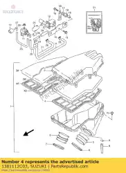 Aquí puede pedir soporte, filtro de Suzuki , con el número de pieza 1381112C03: