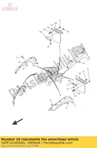 yamaha 1XPF16240000 placa, aba de encaixe - Lado inferior