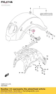 Suzuki 0925007004 plug,od:9 - Bottom side