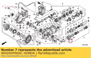 Honda 40420HP5600 kofferbak, cardanas cov - Onderkant