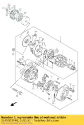 Ici, vous pouvez commander le alternateur assy auprès de Suzuki , avec le numéro de pièce 3140003F40: