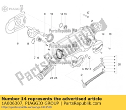 Aprilia 1A006307, Snap ring, OEM: Aprilia 1A006307