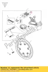 Aquí puede pedir juego de juntas de 32 mm de Triumph , con el número de pieza T2020778: