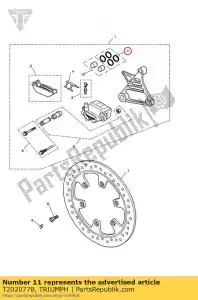 triumph T2020778 juego de juntas de 32 mm - Lado inferior