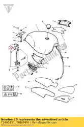 Aquí puede pedir espaciador grifo de combustible conjunto t309rt de Triumph , con el número de pieza T2400151: