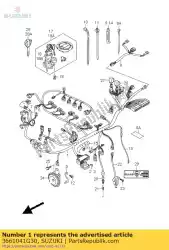 Here you can order the harness,wiring from Suzuki, with part number 3661041G30: