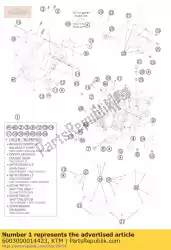 Here you can order the engine case cpl. 05 from KTM, with part number 6003000014423: