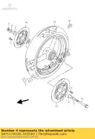 5471119C00, Suzuki, o? przednia suzuki gsx 600 750 1988 1989 1990 1991 1992 1993 1994 1995 1996 1997 1998 1999 2000 2001 2002, Nowy