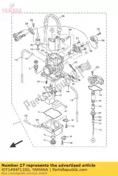 Ici, vous pouvez commander le jet (# 60) auprès de Yamaha , avec le numéro de pièce 4JT1494F1100: