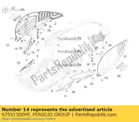 67551300HF, Piaggio Group, Terminal trasero del alerón derecho vespa vespa zapm80100, zapm80101, zapma7100 zapm80101 zapm808g, zapm80200, zapm8020, zapma7200, zapma78g zapma720 zapma78g,  zapmd710 zapmd7200,  946 125 150 946 2013 2014 2015 2016 2017 2018 2019 2020 2021 2022, Nuevo