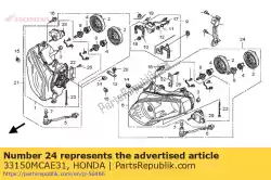Here you can order the headlight assy., l. From Honda, with part number 33150MCAE31:
