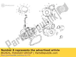 Here you can order the oil seal from Piaggio Group, with part number 862826: