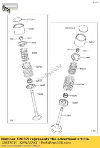 kawasaki 12037010 shim-tappet,2.45t z1000-j1 - Bottom side