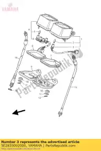 yamaha 5E2835092000 conjunto de cabo de tomada - Lado inferior