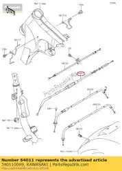 Here you can order the cable-clutch from Kawasaki, with part number 540110069: