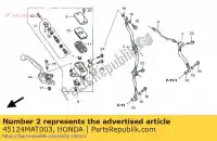 45124MAT003, Honda, w??, r. fr. hamulec g?ówny honda cbr super blackbird xx cbr1100xx 1100 , Nowy