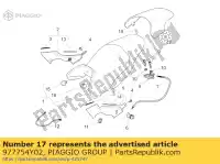 977754Y02, Piaggio Group, Zadelhoes. zwart moto-guzzi sport 1200 2006, Nieuw