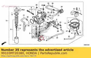 honda 99103MT20380 jet slow 38 - Onderkant