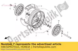 Here you can order the wheel sub assy., fr. From Honda, with part number 44650MCF010: