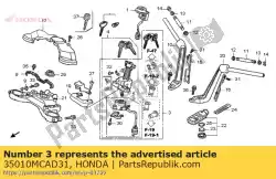 Qui puoi ordinare mazzo di chiavi da Honda , con numero parte 35010MCAD31: