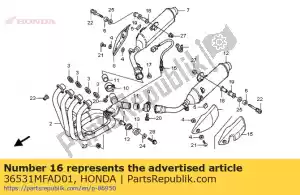 Honda 36531MFAD01 czujnik tlenu - Dół