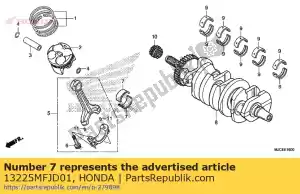 honda 13225MFJD01 rolamento b, biela (verde) - Lado inferior