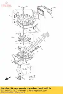 yamaha 901540503700 tornillo, encuadernación - Lado inferior